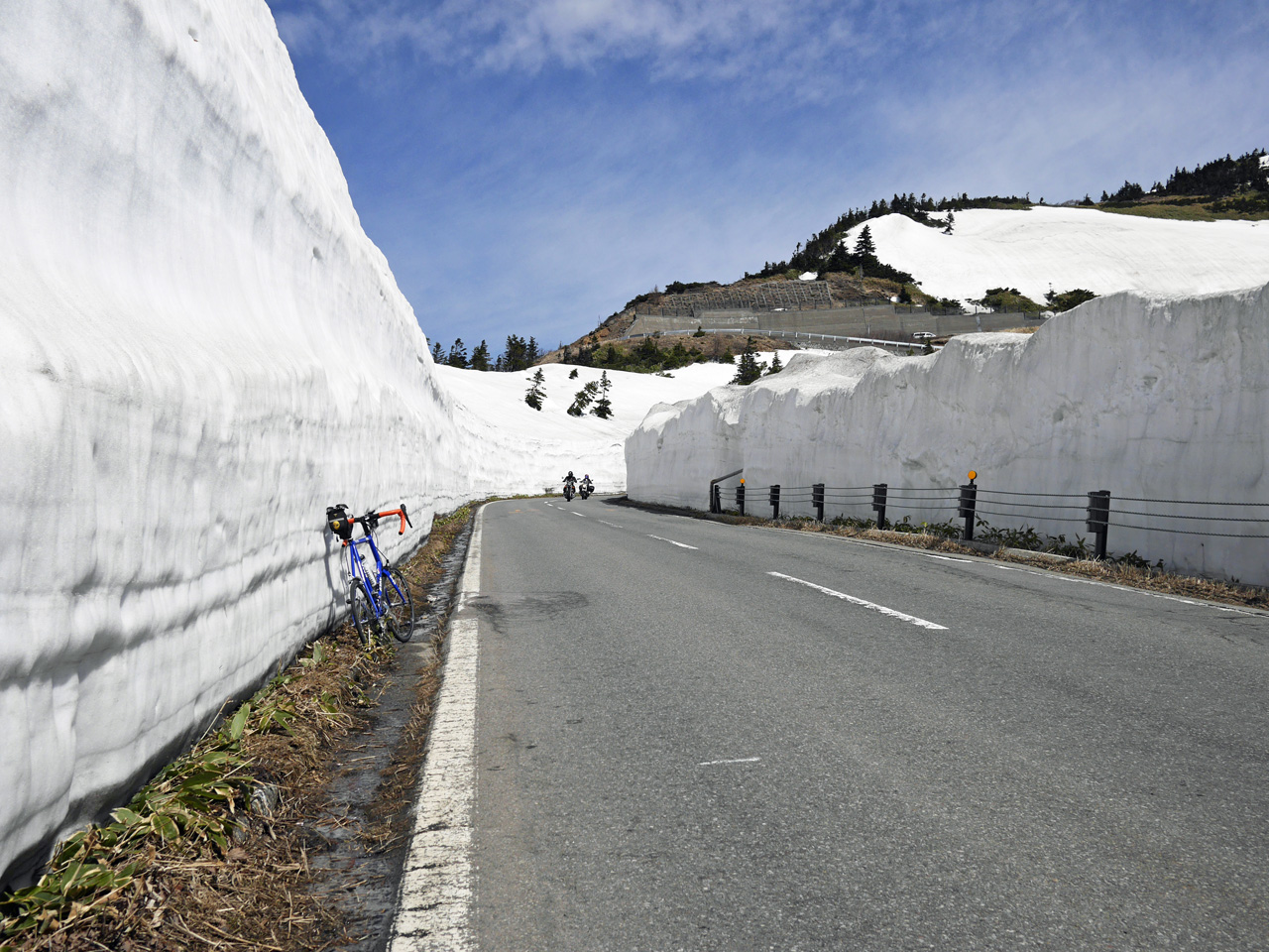 志賀草津高原ルートの雪の回廊