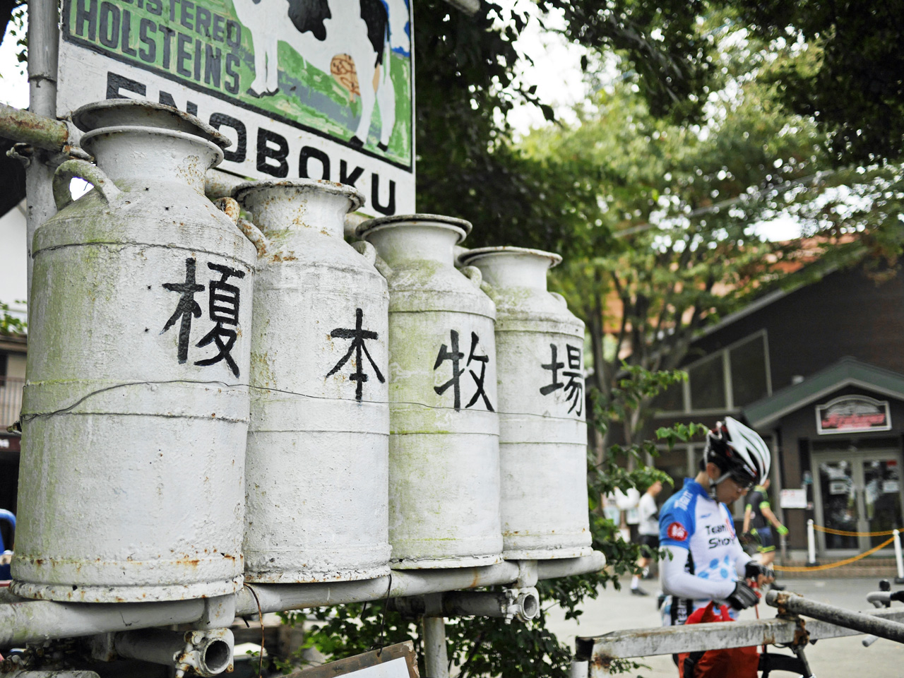 榎本牧場へ到着したミニベロ軍団