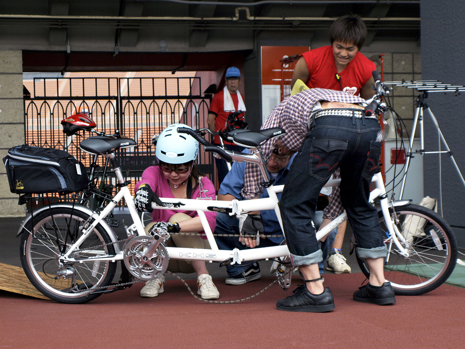 MINI LOVE メディア対抗クリテリウム 自転車日和 西さん 小野寺さん