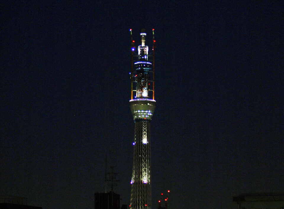 建設中の東京スカイツリー