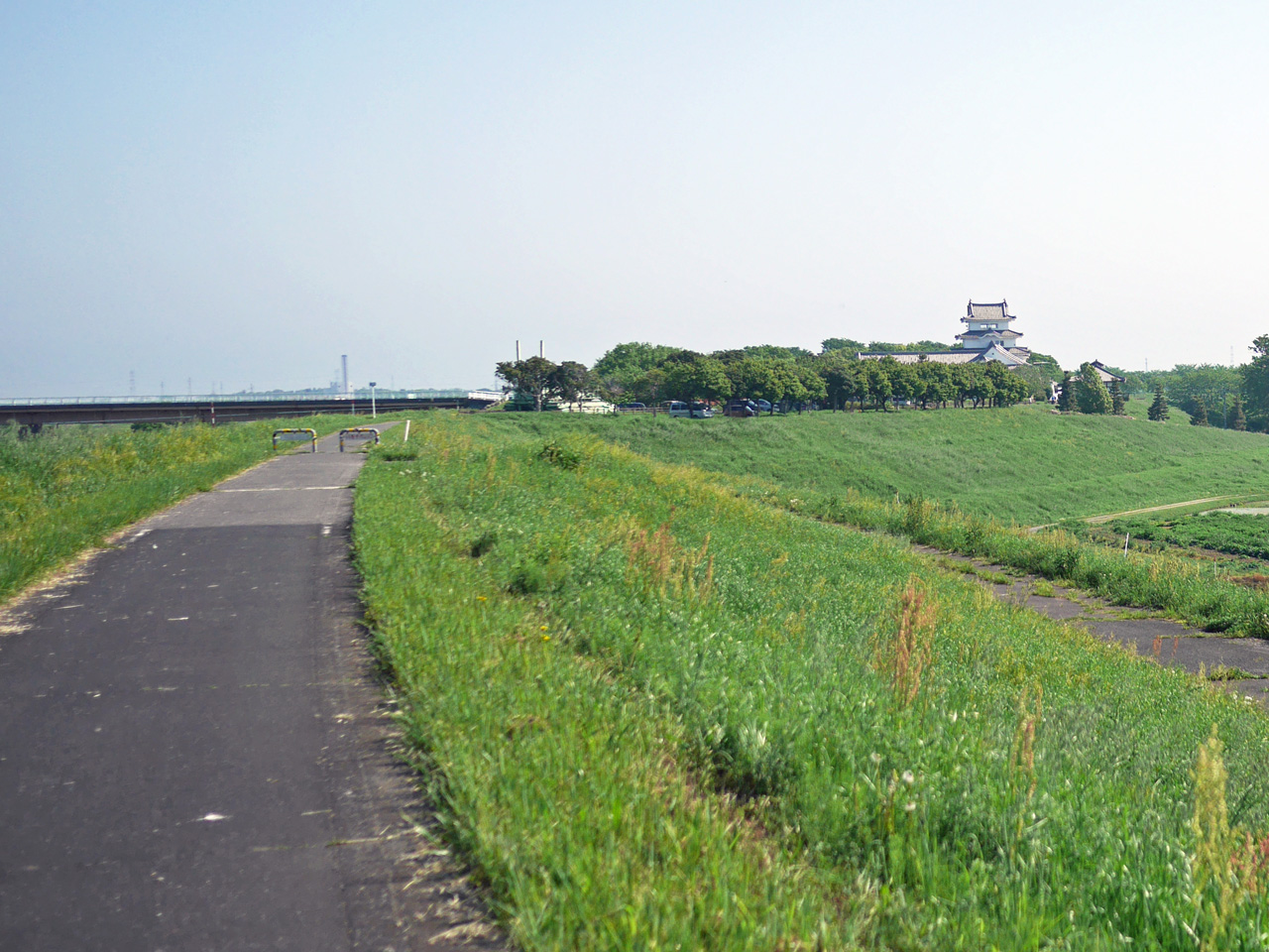 関宿城が見えてきた