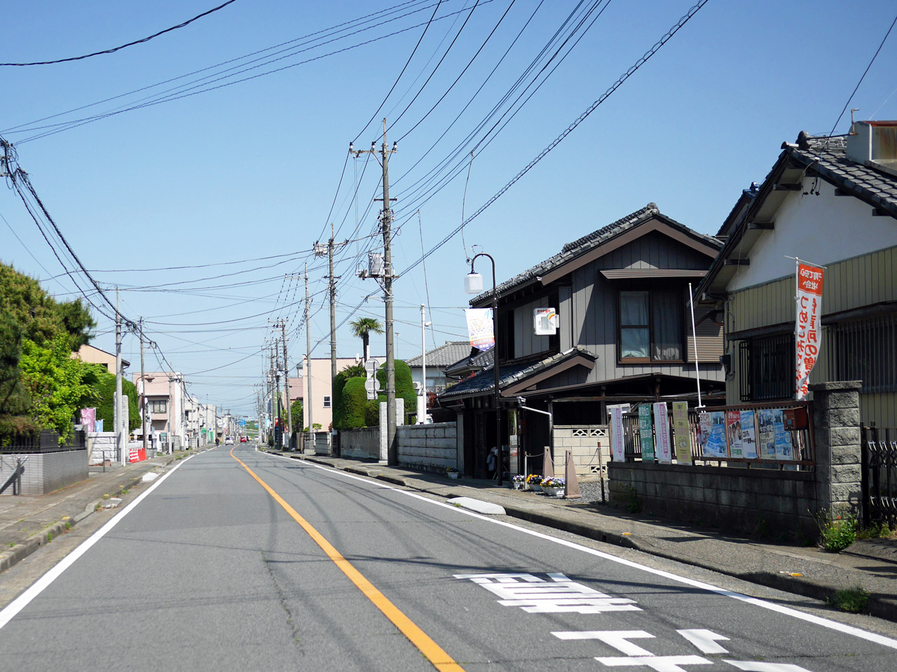 栗橋の旧宿場街を北上する