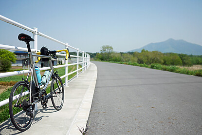 下妻市を北上するうちに筑波山の姿が大きくなってきた