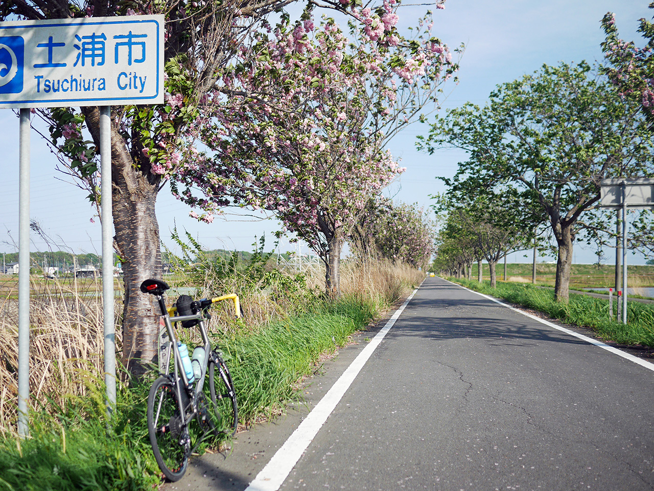 土浦市に突入