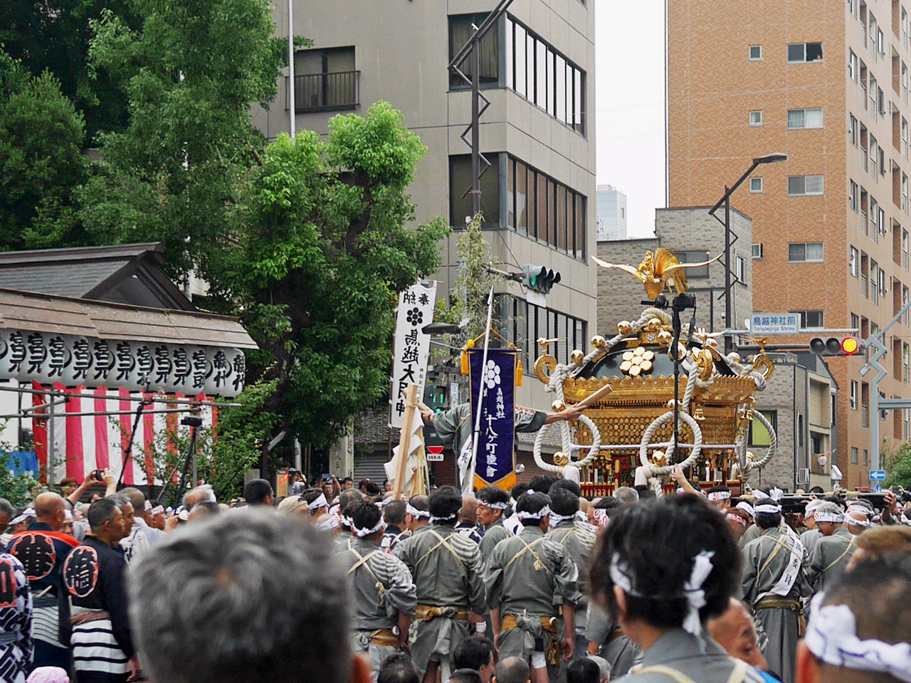 鳥越祭の宮出