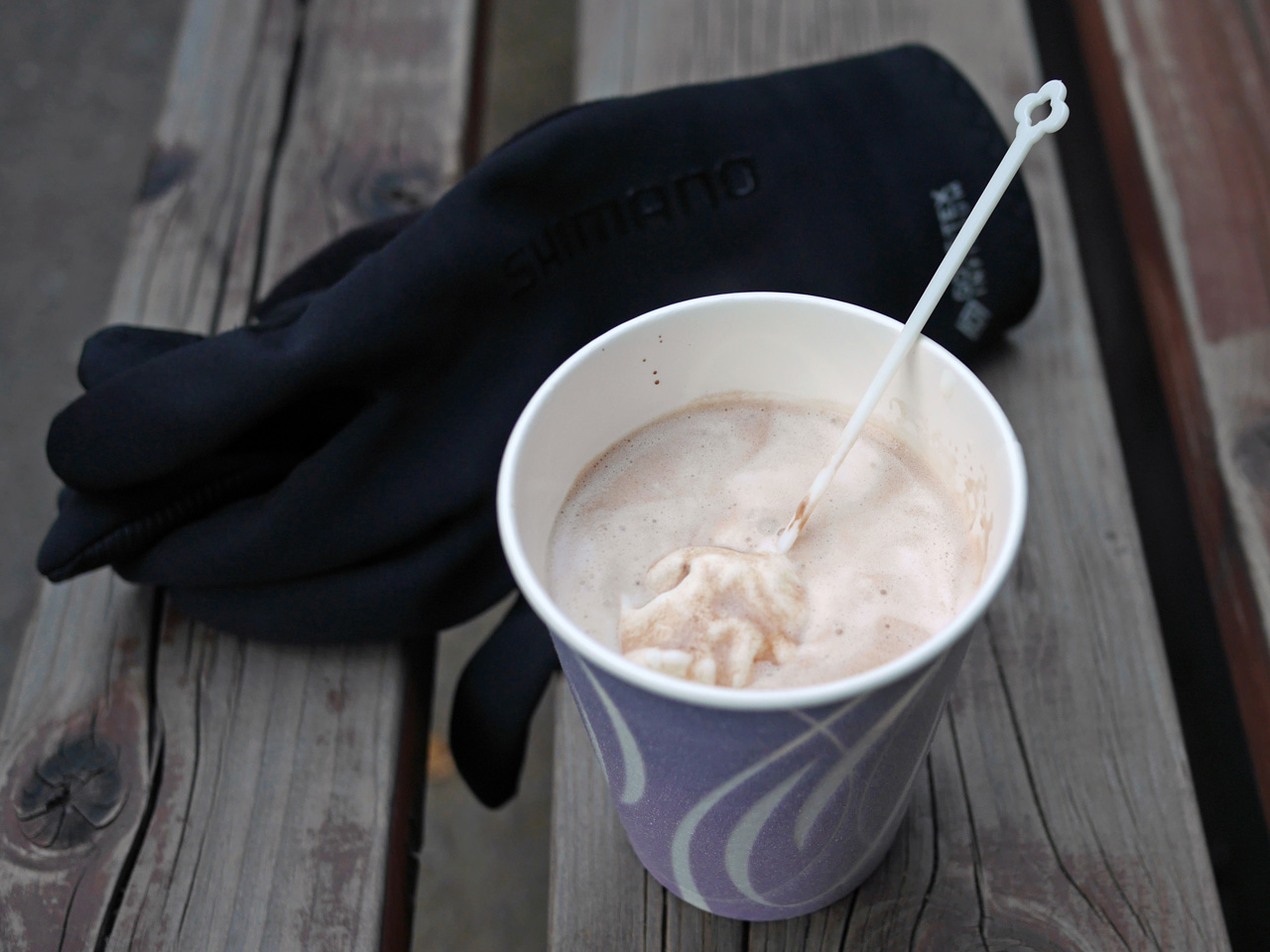 榎本牧場のジェラート入りホットココア