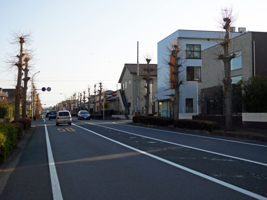常総ふれあい道路を南下して千葉方面へ進む